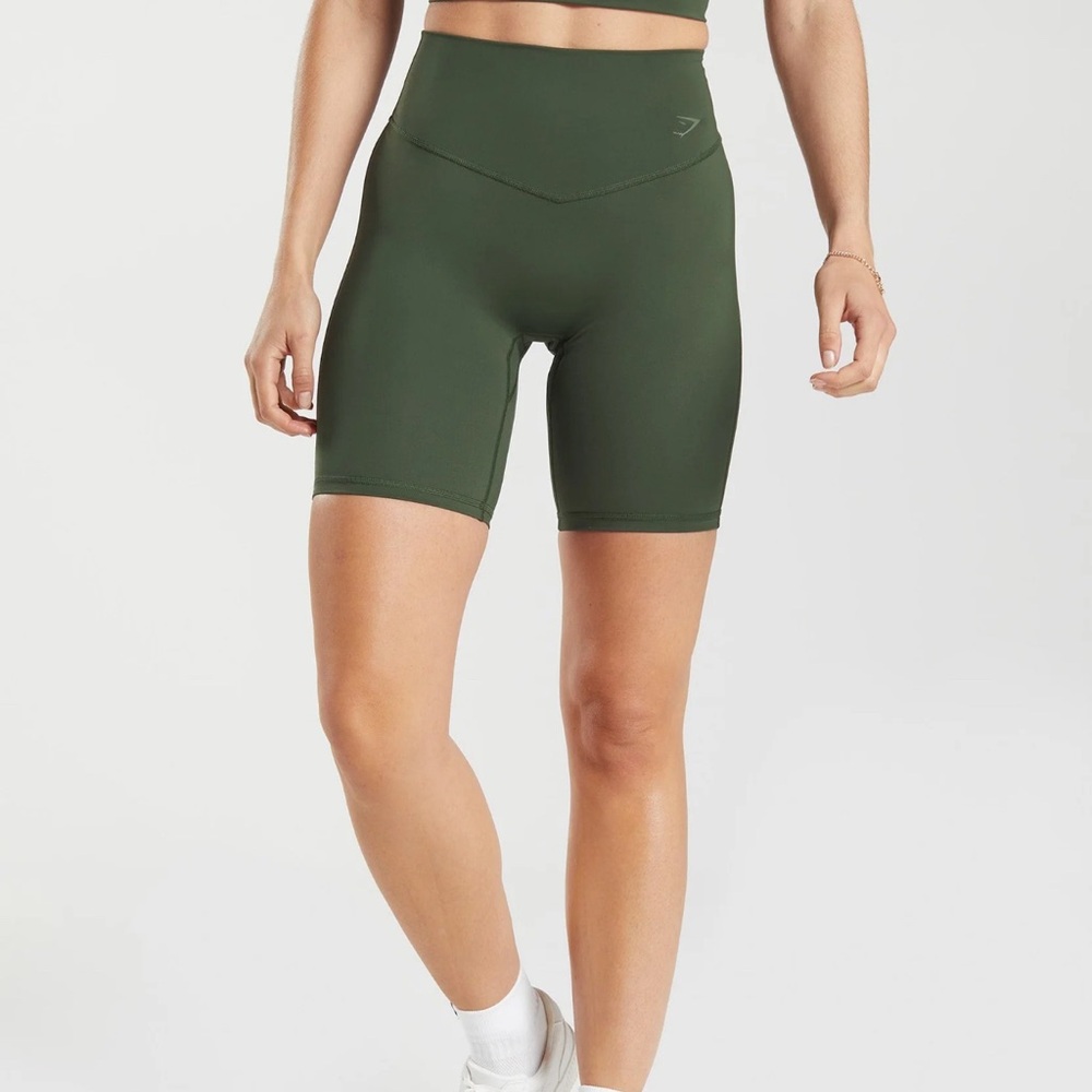 Gymshark Olive Green Bike Shorts